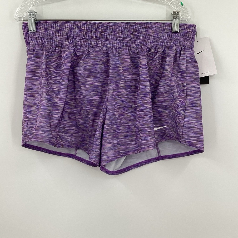 NEW Nike Women's One Dri-FIT Mid-Rise 3" Brief-Lined‎ Shorts Size L NWT - Picture 2 of 6